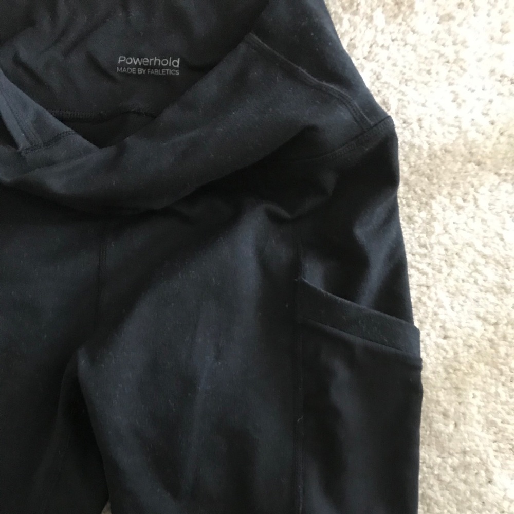 Fabletics Powerhold Mesh Capris Leggings Black - image 5